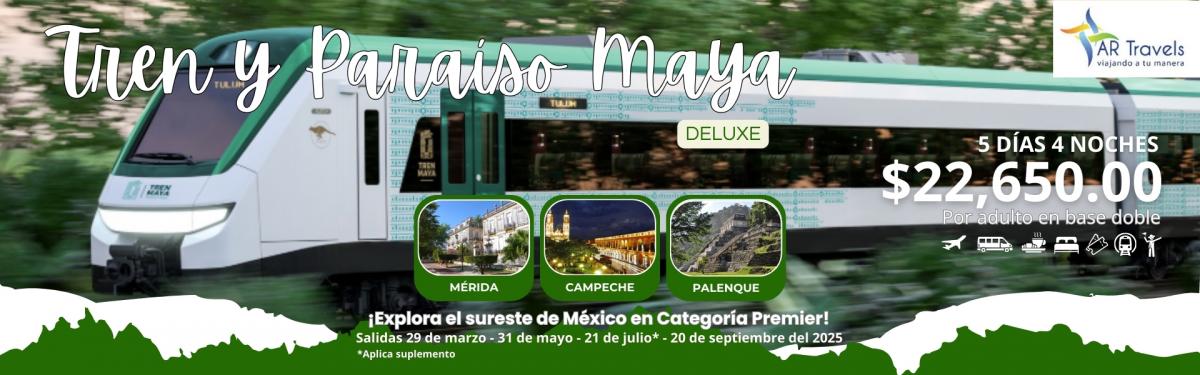 Tren y Paraíso Maya Deluxe
