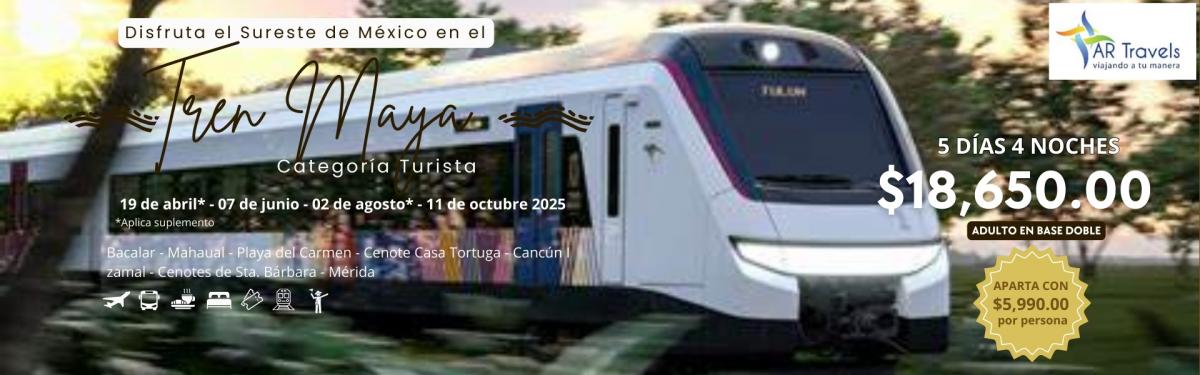 Tren y Paraíso Maya 2025