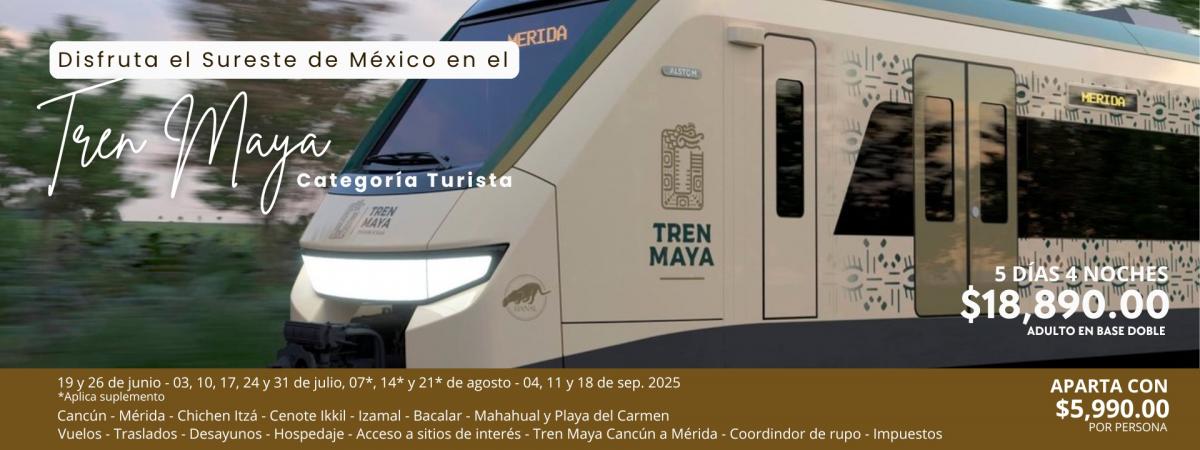 Tren y Paraíso Maya 2025