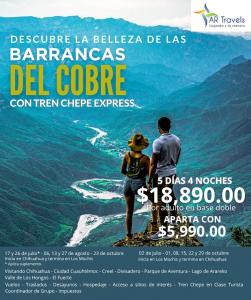 Barrancas del Cobre con Tren Chepe Express 2025